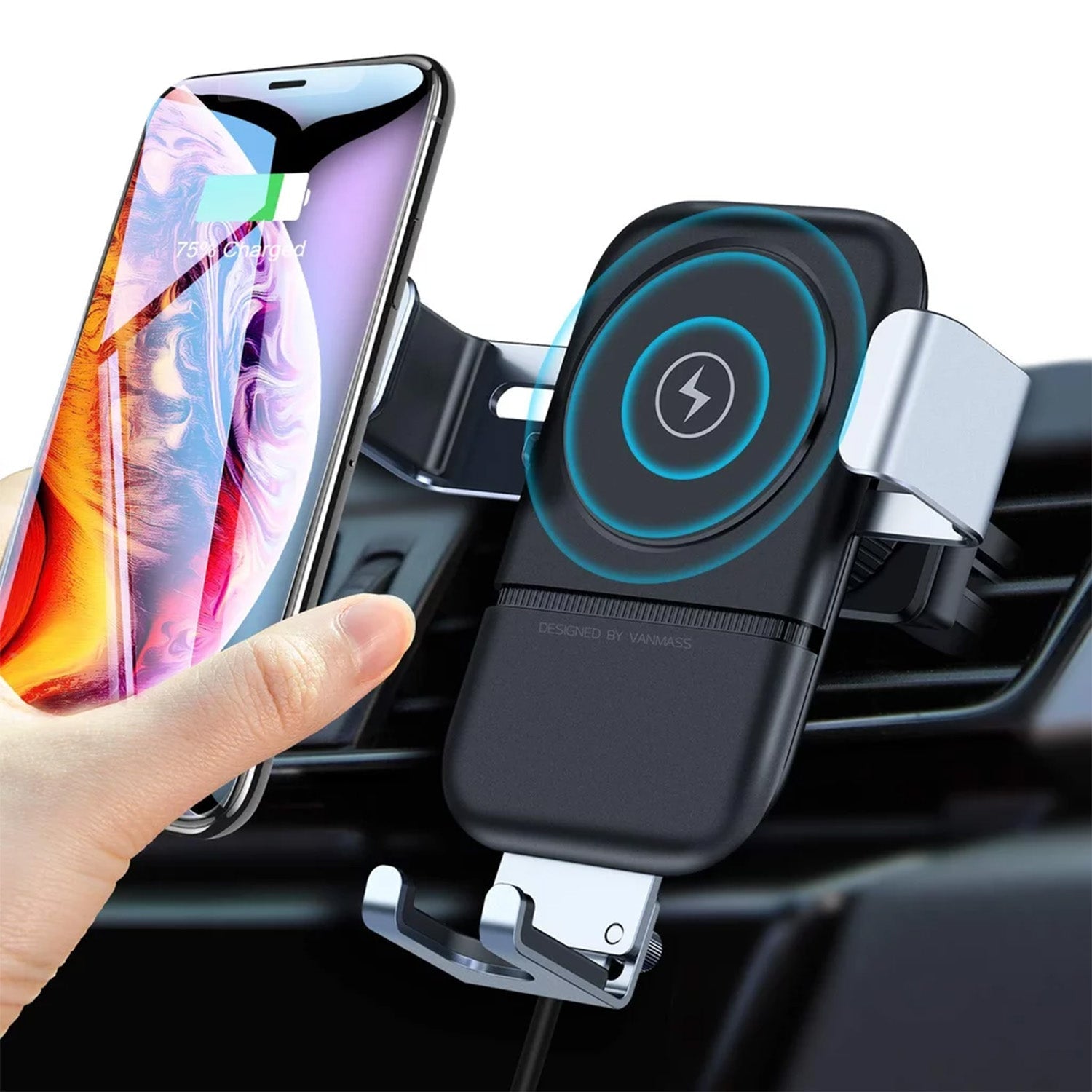 7042 Car Phone Holder Wireless Car Charger 10W Qi Fast Charging Car Charger Gravity Auto Clamping 360° Rotation Air Vent Car Mount Holder 7042 Car Phone Holder Wireless Car Charger 10W Qi Fast Charging Car Charger Gravity Auto Clamping 360° Rotation Air Vent Car Mount Holder